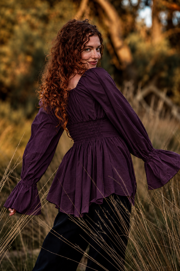 Vaiana Boho Blouse Paars