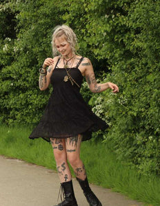 Litha Dress kort zwart