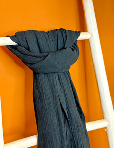 Cotton Scarf Black
