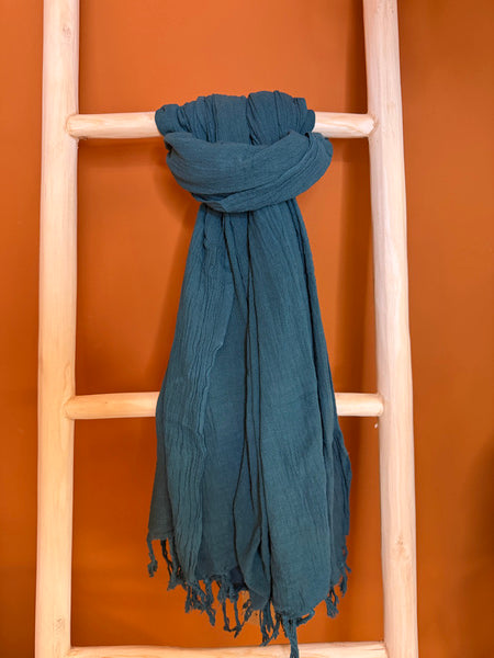 Katoenen Sjaal Midnight Petrol