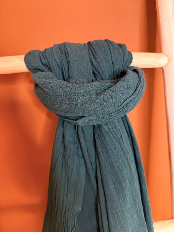 Katoenen Sjaal Midnight Petrol