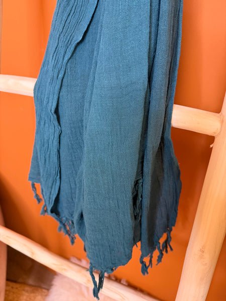 Katoenen Sjaal Midnight Petrol