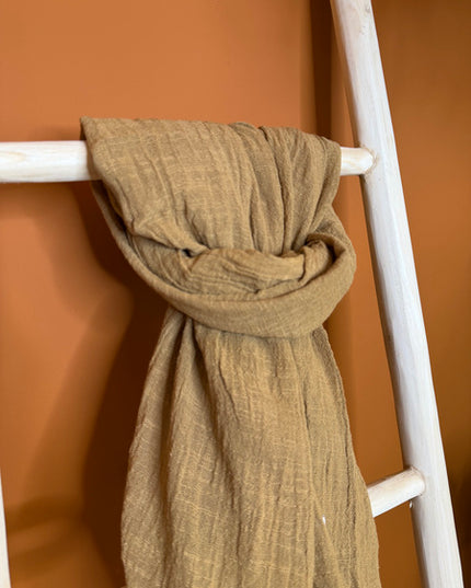Cotton Scarf Medium Brown