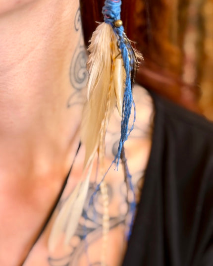 Real feather earring 20