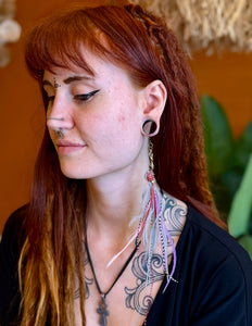 Real feather earring 20