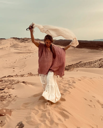 Desert Breeze poncho OudRoze
