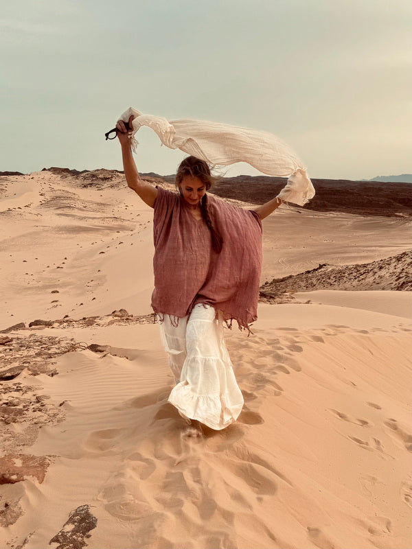 Desert Breeze poncho OudRoze