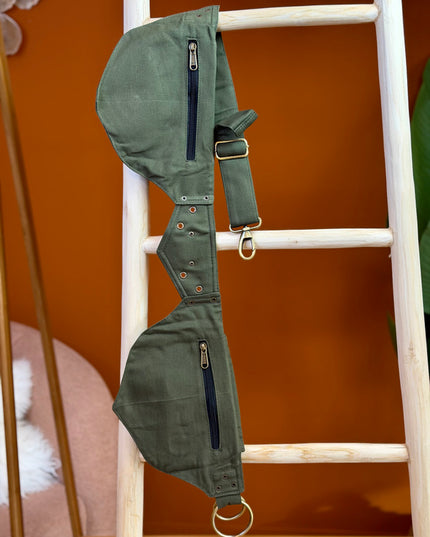 Flower of life Belt Groen (extra lange riem)