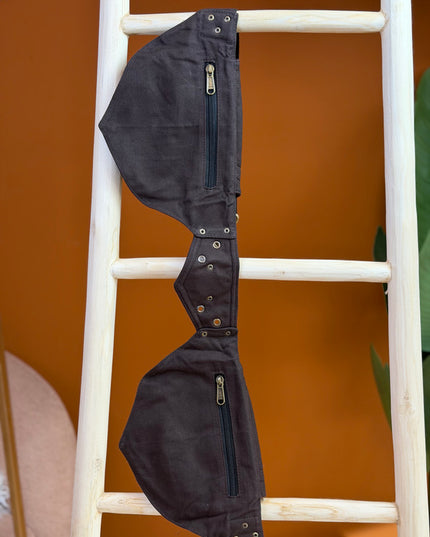 Flower of life Belt Bruin (extra lange riem)