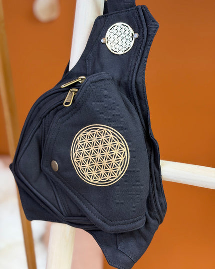 Mandala Belt Zwart (extra lange riem)