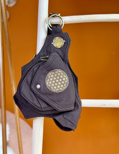 Mandala Belt Bruin (extra lange riem)