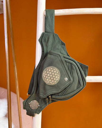 Mandala Belt Groen(extra lange riem)