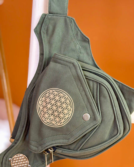 Mandala Belt Groen(extra lange riem)