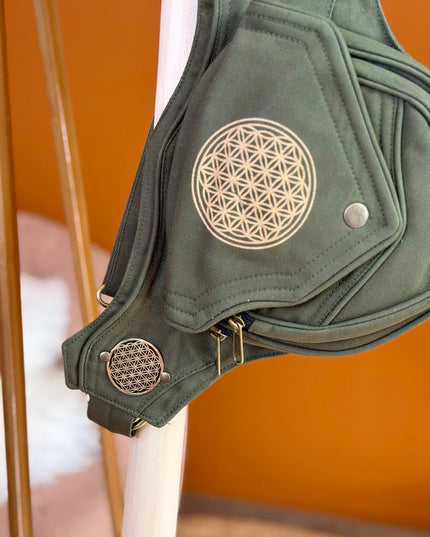 Mandala Belt Groen(extra lange riem)