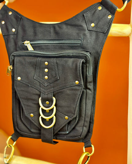 Tribal Belt Zwart (lange riem)