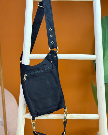 Tribal Belt Zwart (lange riem)