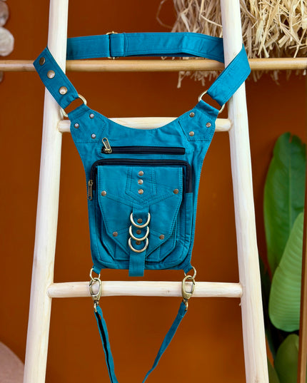 Tribal Belt Petrol (lange riem)