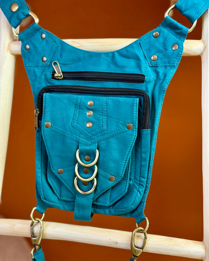 Tribal Belt Petrol (lange riem)