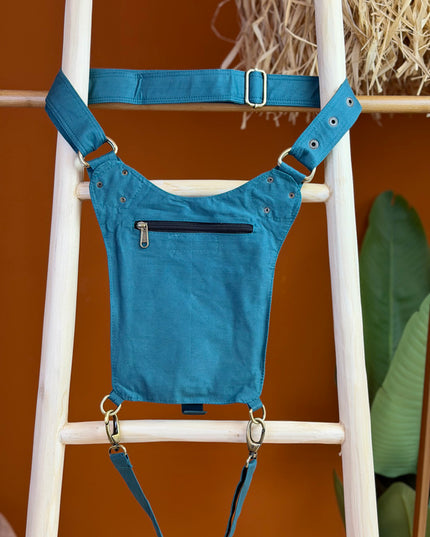 Tribal Belt Petrol (lange riem)