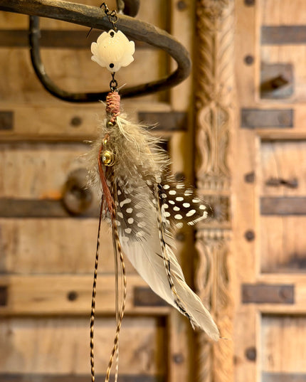 Real feather earring 20