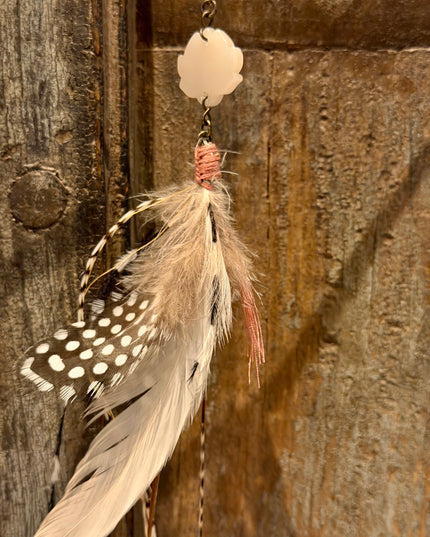 Real feather earring 20