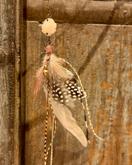 Real feather earring 20