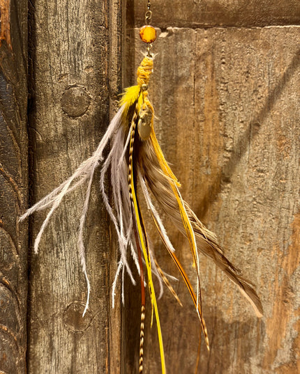 Real feather earring 20