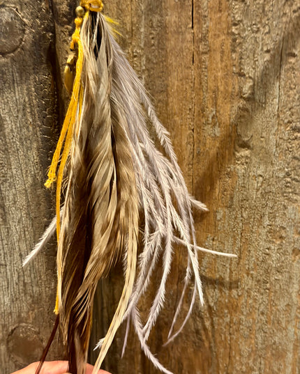 Real feather earring 20