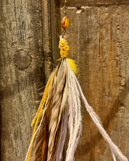 Real feather earring 20