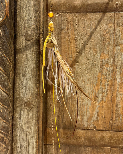 Real feather earring 20