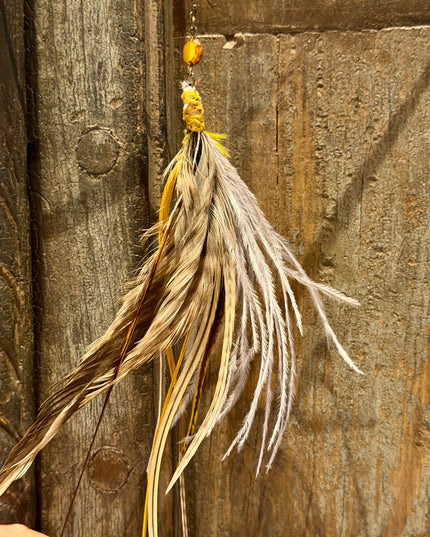 Real feather earring 20