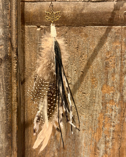 Real feather earring 20