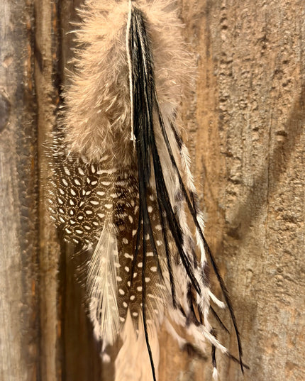 Real feather earring 20