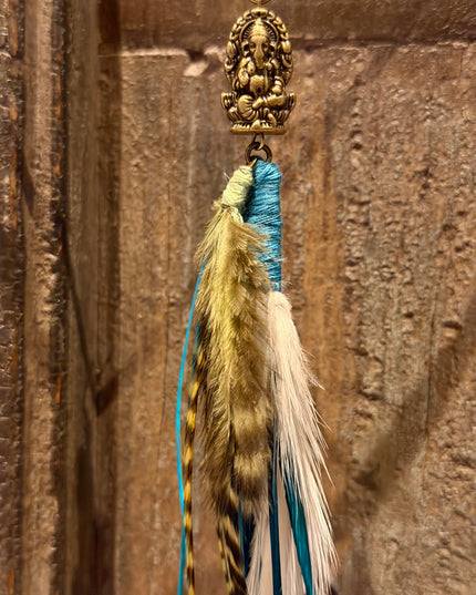 Real feather earring 20