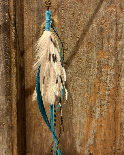 Real feather earring 20