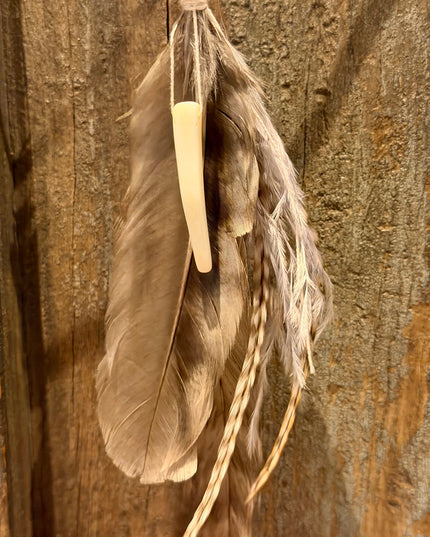 Real feather earring 20