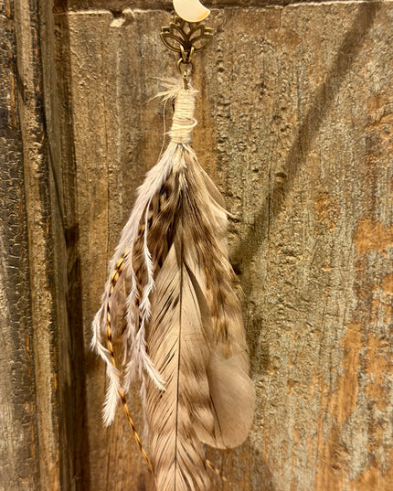 Real feather earring 20