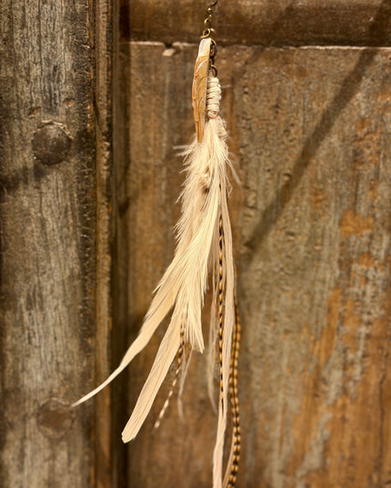 Real feather earring 20