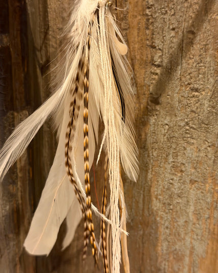 Real feather earring 20