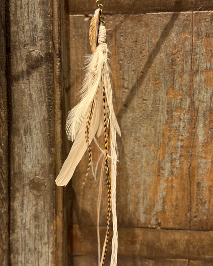 Real feather earring 20