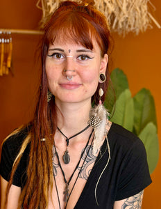 Real feather earring 20