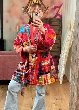 Patchwork Kantha Kimono 150