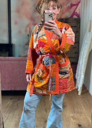 Patchwork Kantha Kimono 162