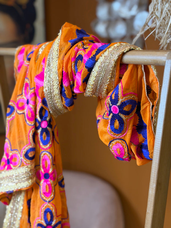 Vintage India sjaal (one of a kind) 75