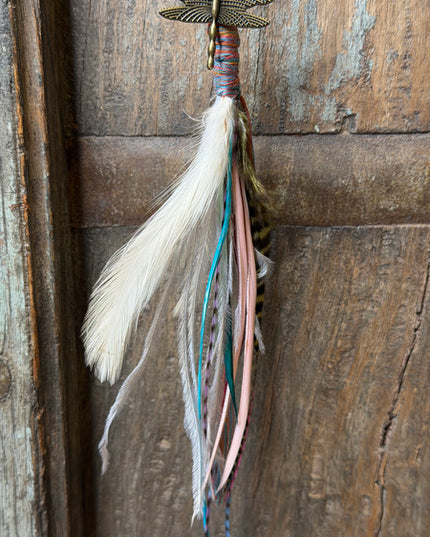 Echte veren oorhanger 19