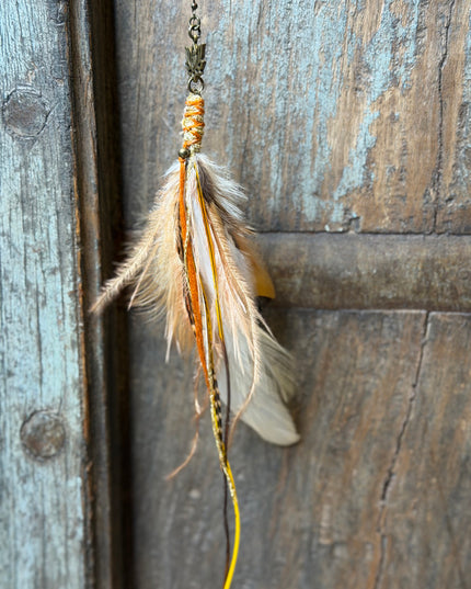 Real feather earring 20