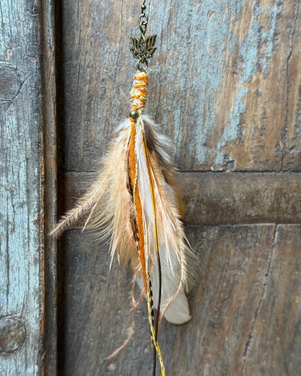 Real feather earring 20