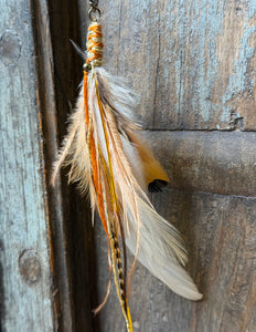 Real feather earring 20