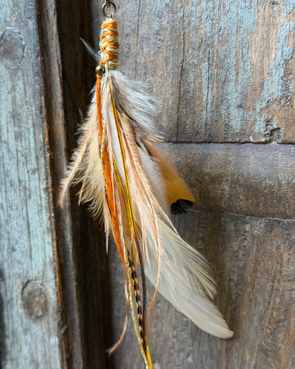 Real feather earring 20