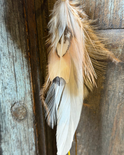 Real feather earring 20